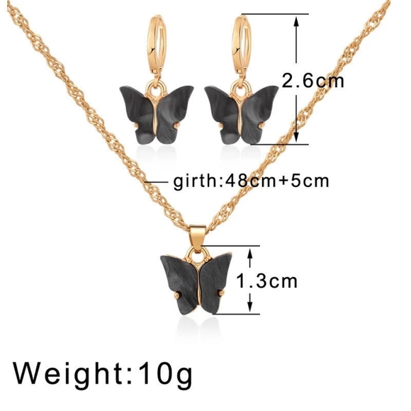 Together Necklace and earrings butterfly 🦋 Zara - Picture 4 of 4